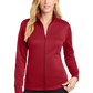 Sport-Tek® Women's Sport-Wick® Fleece Full-Zip Jacket - Deep Red