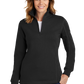 Sport-Tek® Women's 1/4-Zip Sweatshirt - Black
