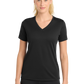 Sport-Tek® Women's PosiCharge® RacerMesh® V-Neck Tee - Black