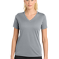 Sport-Tek® Women's PosiCharge® RacerMesh® V-Neck Tee - Silver