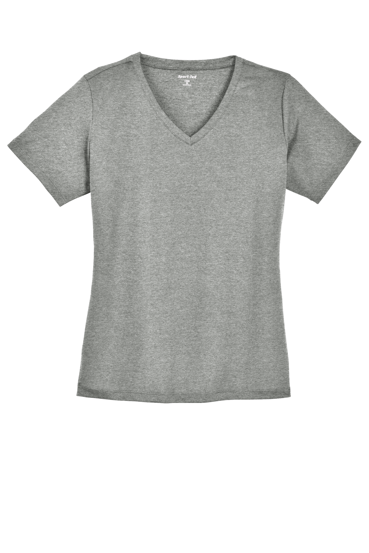 Sport-Tek® Women's PosiCharge® RacerMesh® V-Neck Tee - Grey Heather