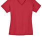 Sport-Tek® Women's PosiCharge® RacerMesh® V-Neck Tee - True Red