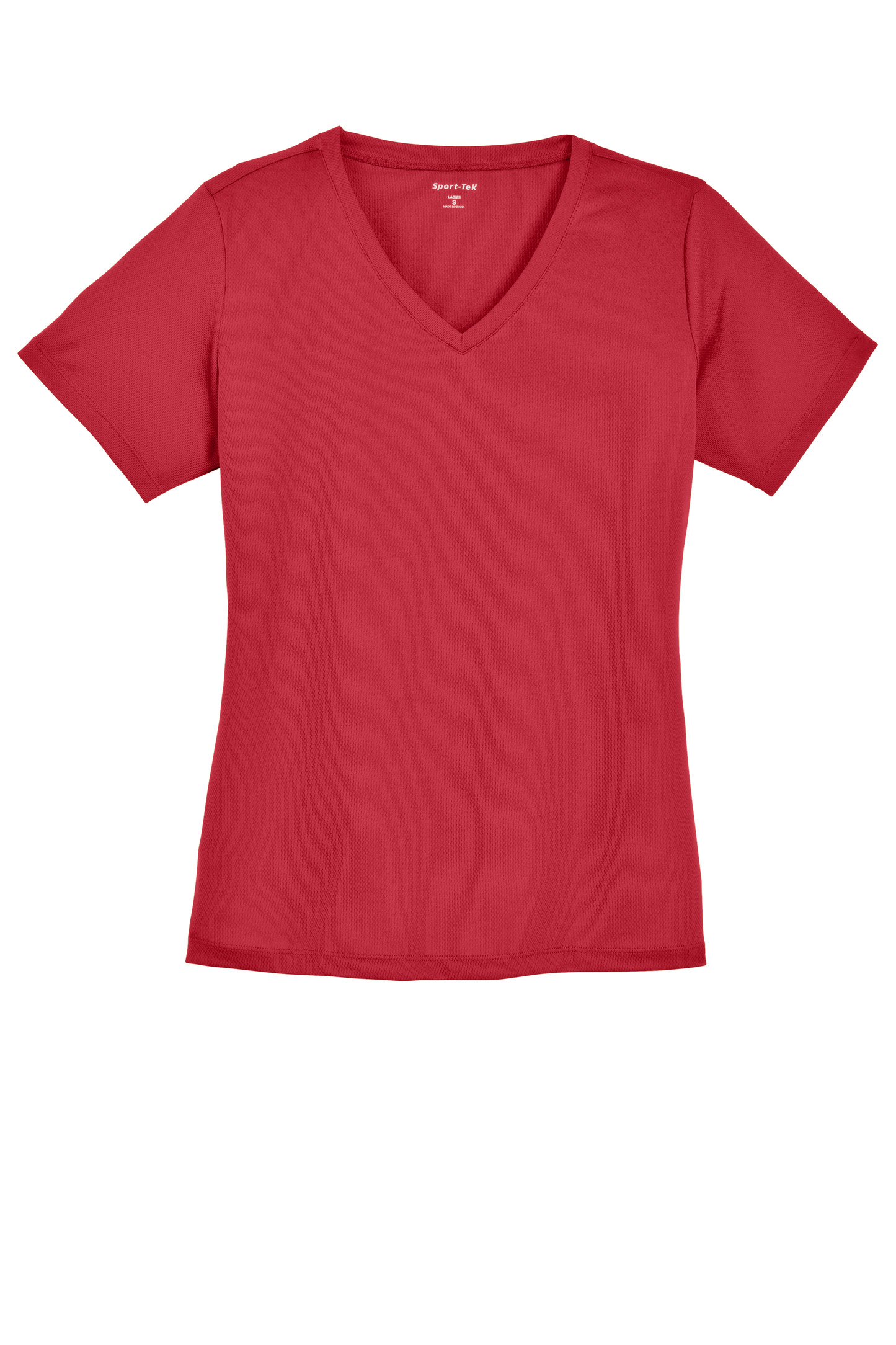 Sport-Tek® Women's PosiCharge® RacerMesh® V-Neck Tee - True Red