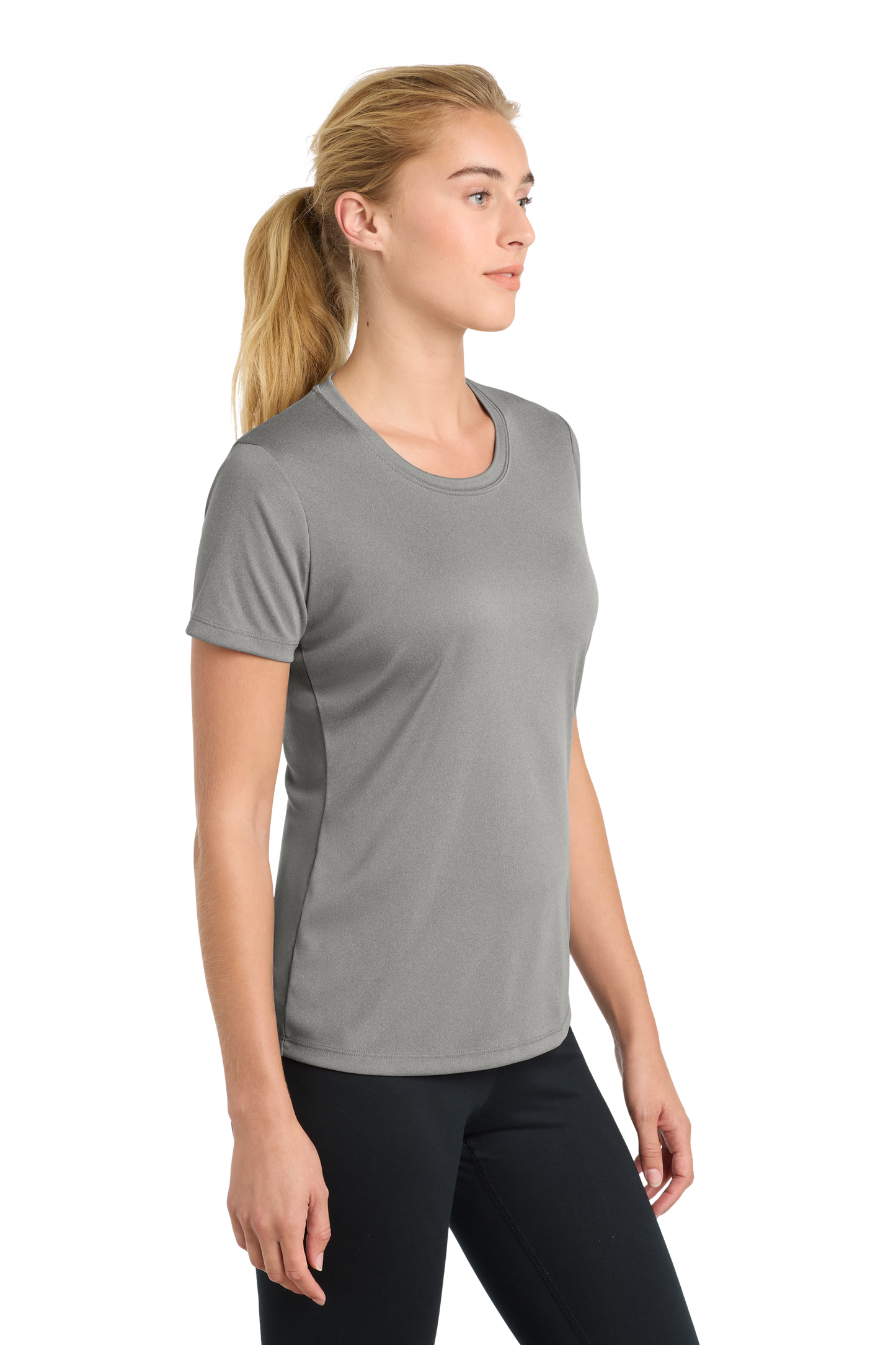Sport-Tek® Women's PosiCharge® Competitor™ Tee - Grey Concrete Heather
