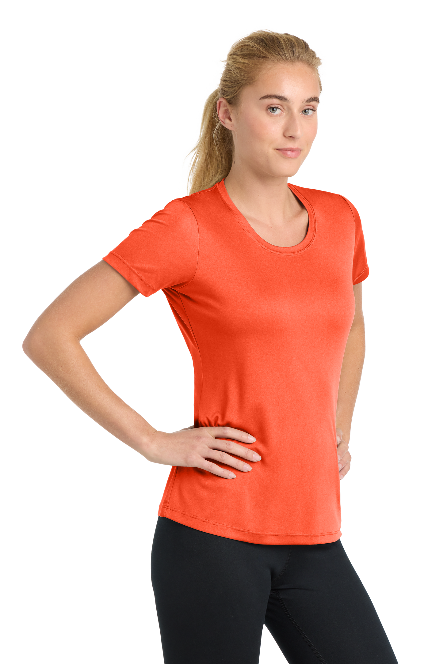 Sport-Tek® Women's PosiCharge® Competitor™ Tee - Neon Orange
