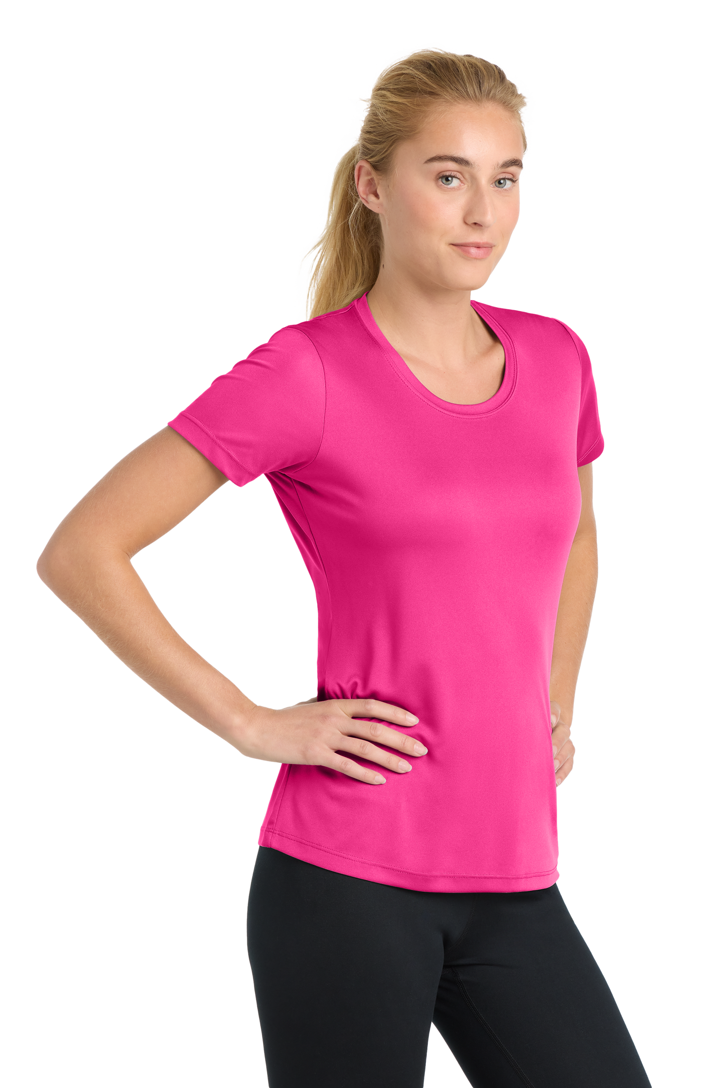Sport-Tek® Women's PosiCharge® Competitor™ Tee - Neon Pink