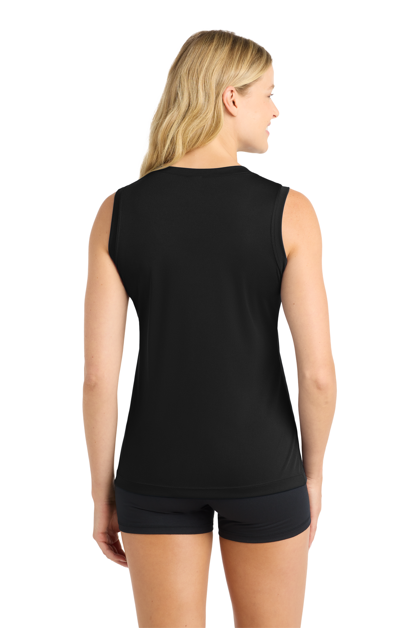 Sport-Tek® Women's Sleeveless PosiCharge® Competitor™ V-Neck Tee - Black