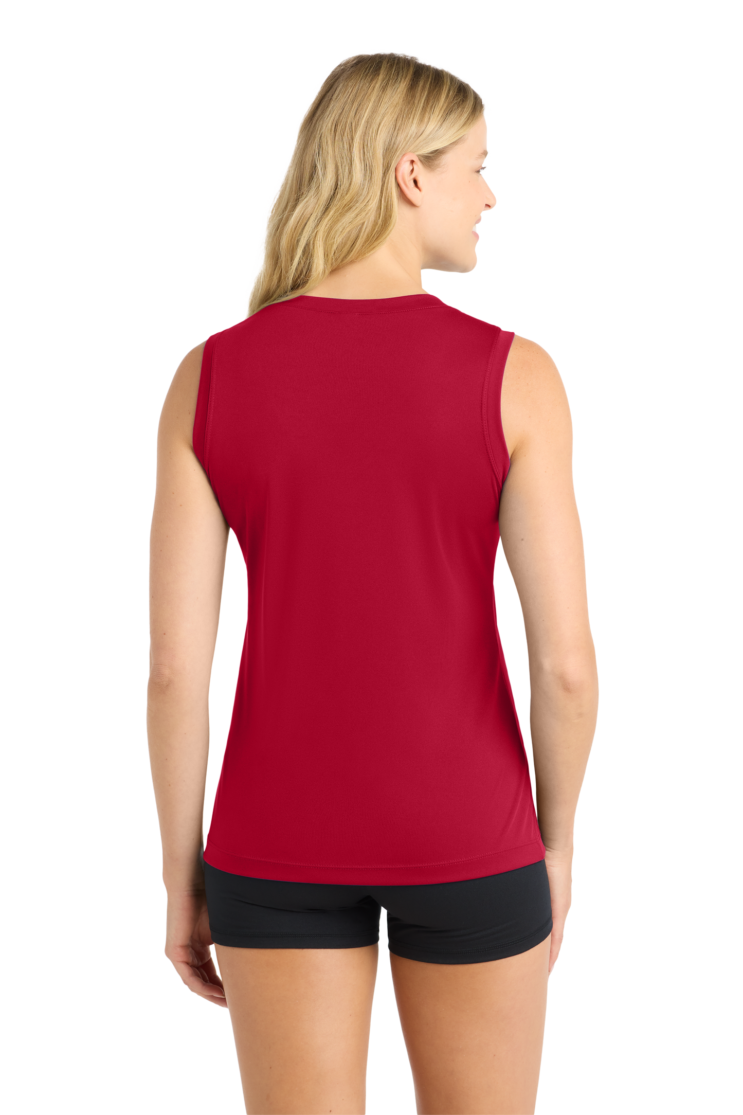 Sport-Tek® Women's Sleeveless PosiCharge® Competitor™ V-Neck Tee - True Red