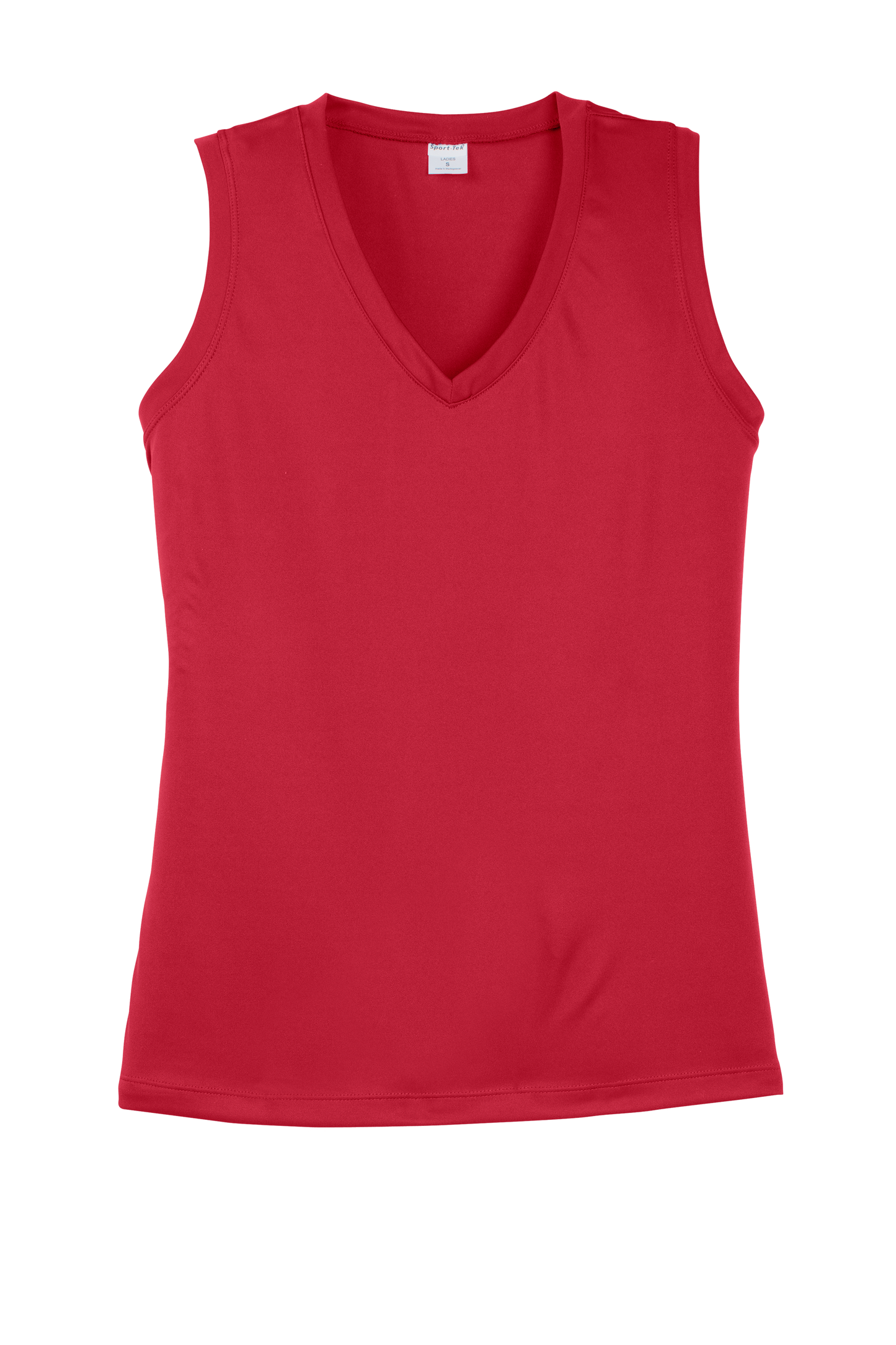 Sport-Tek® Women's Sleeveless PosiCharge® Competitor™ V-Neck Tee - True Red