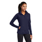 Sport-Tek® Women's Sport-Wick® Stretch 1/4-Zip Pullover - True Navy
