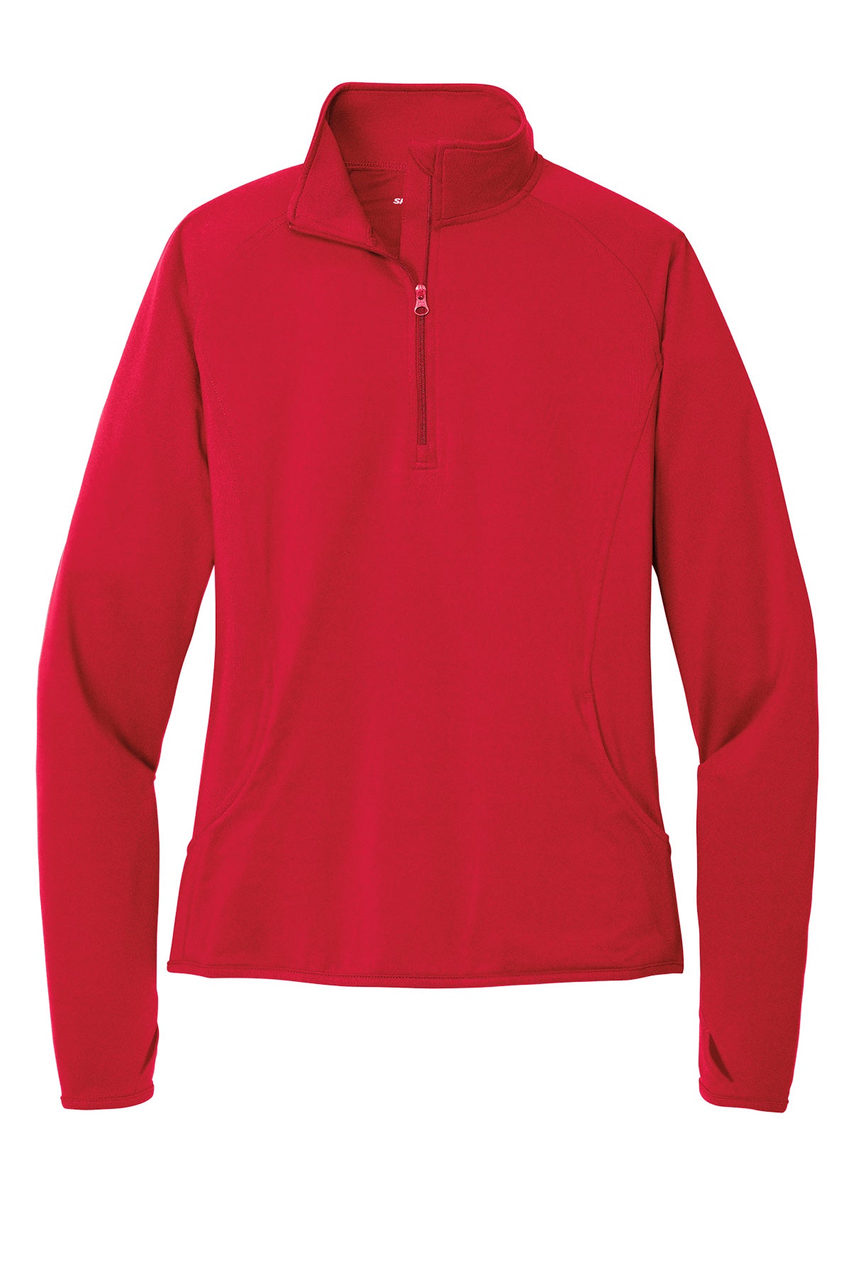 Sport-Tek® Women's Sport-Wick® Stretch 1/4-Zip Pullover - True Red