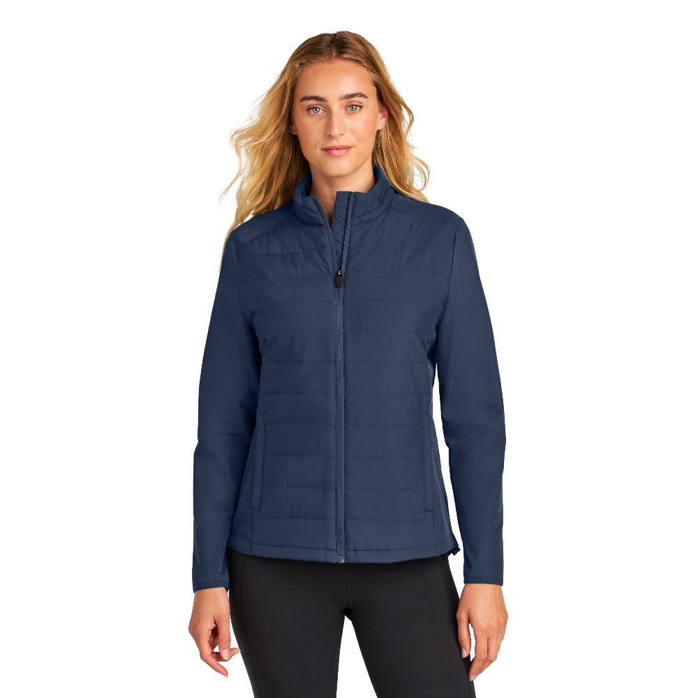 Sport-Tek® Women’s Teknical Hybrid Jacket - True Navy