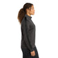 Sport-Tek® Ladies Tricot Sleeve Stripe Track Jacket - Graphite/Black