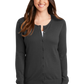 Port Authority® Women's Cardigan Sweater - Charcoal Heather