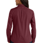 Port Authority® Women's Long Sleeve Carefree Poplin Shirt - Burgundy