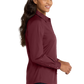 Port Authority® Women's Long Sleeve Carefree Poplin Shirt - Burgundy