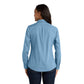 Port Authority® Women's Long Sleeve Carefree Poplin Shirt - Carolina Blue