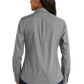 Port Authority® Women's Long Sleeve Carefree Poplin Shirt - Gusty Grey