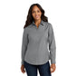 Port Authority® Women's Long Sleeve Carefree Poplin Shirt - Gusty Grey