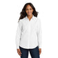 Port Authority® Women's Long Sleeve Carefree Poplin Shirt - White