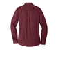 Port Authority® Women's Long Sleeve Carefree Poplin Shirt - Burgundy