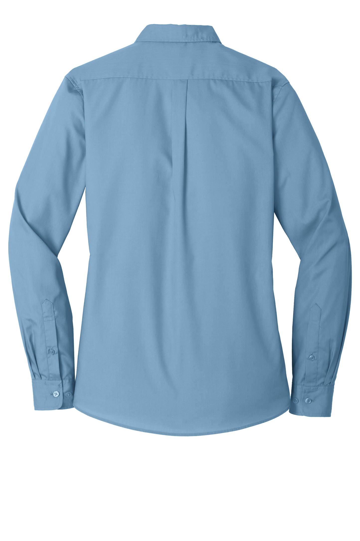 Port Authority® Women's Long Sleeve Carefree Poplin Shirt - Carolina Blue