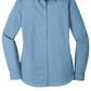 Port Authority® Women's Long Sleeve Carefree Poplin Shirt - Carolina Blue