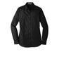 Port Authority® Women's Long Sleeve Carefree Poplin Shirt - Deep Black