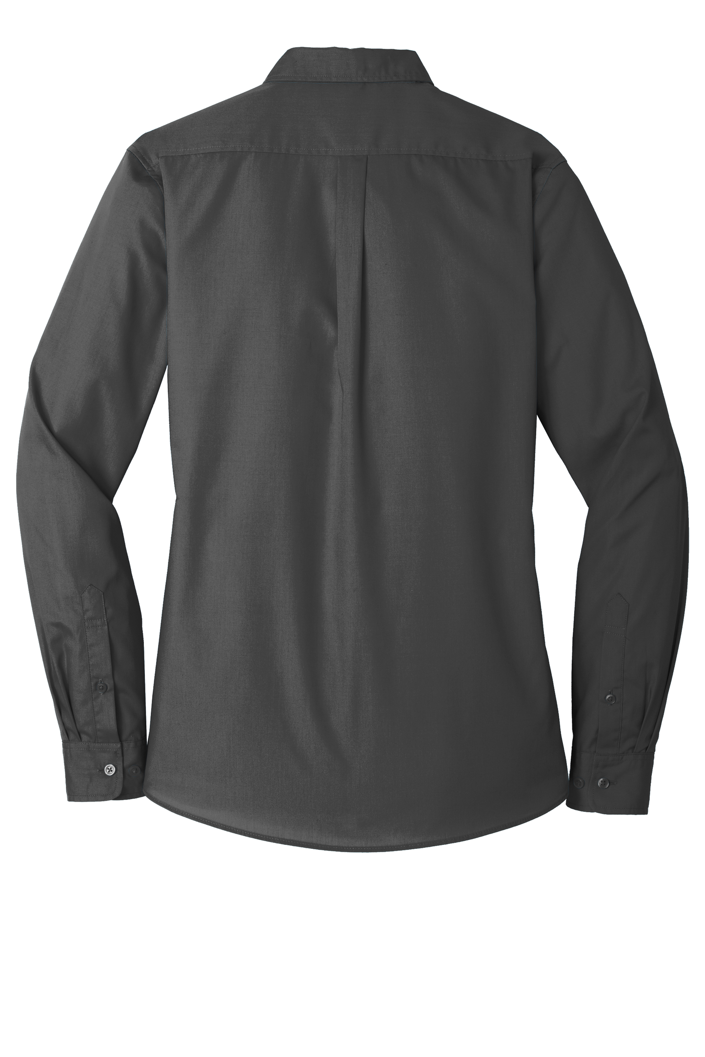 Port Authority® Women's Long Sleeve Carefree Poplin Shirt - Graphite