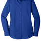 Port Authority® Women's Long Sleeve Carefree Poplin Shirt - True Royal