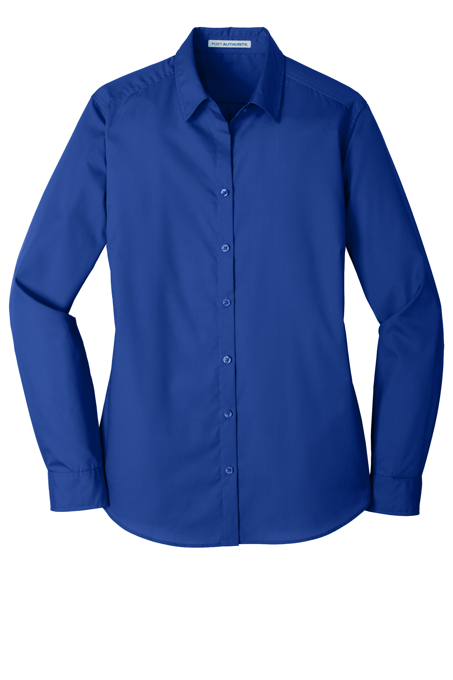 Port Authority® Women's Long Sleeve Carefree Poplin Shirt - True Royal