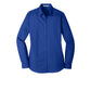 Port Authority® Women's Long Sleeve Carefree Poplin Shirt - True Royal