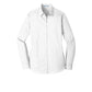 Port Authority® Women's Long Sleeve Carefree Poplin Shirt - White