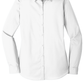 Port Authority® Women's Long Sleeve Carefree Poplin Shirt - White