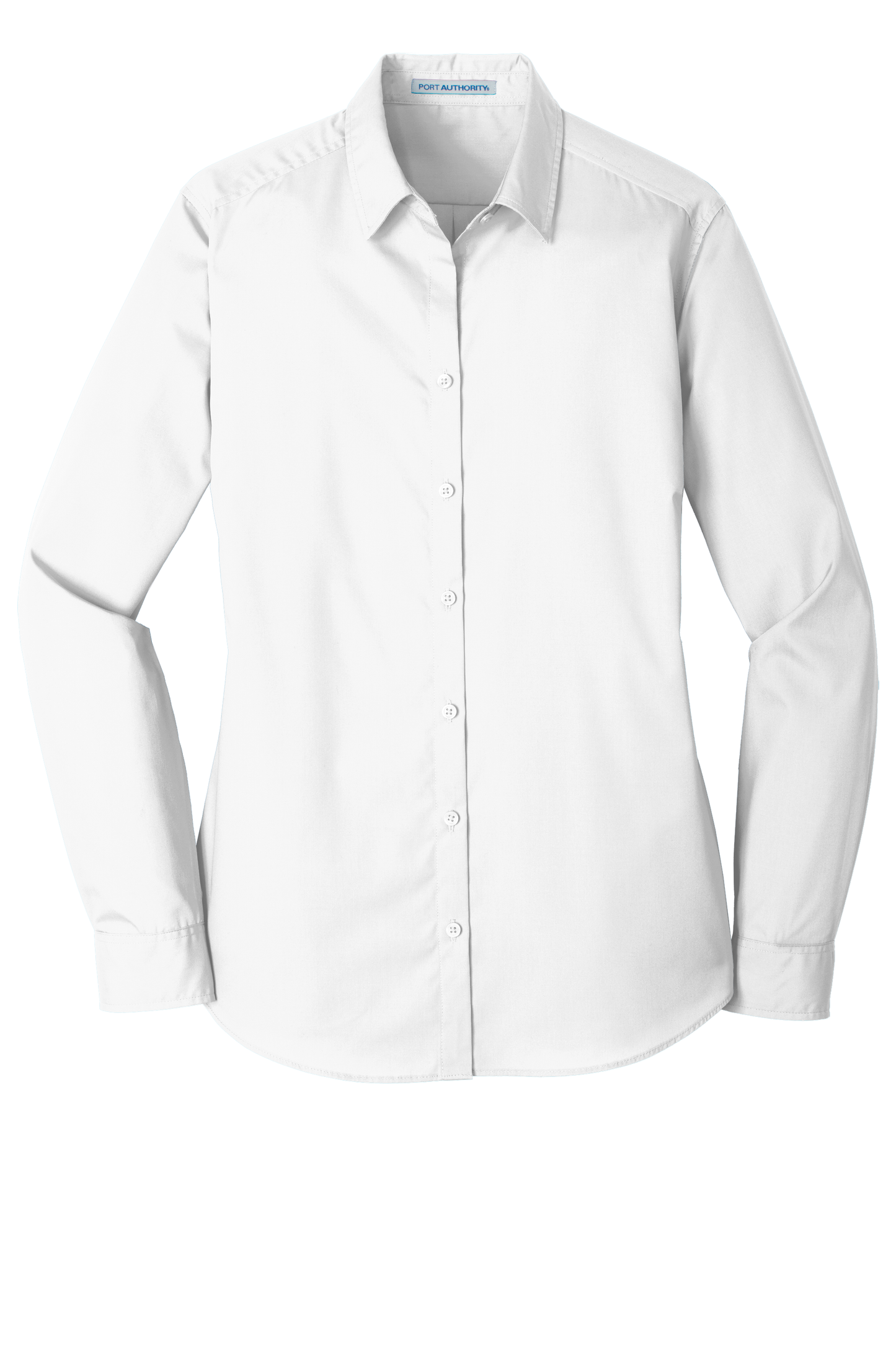 Port Authority® Women's Long Sleeve Carefree Poplin Shirt - White
