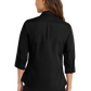 Port Authority® Women's 3/4-Sleeve Carefree Poplin Shirt - Deep Black
