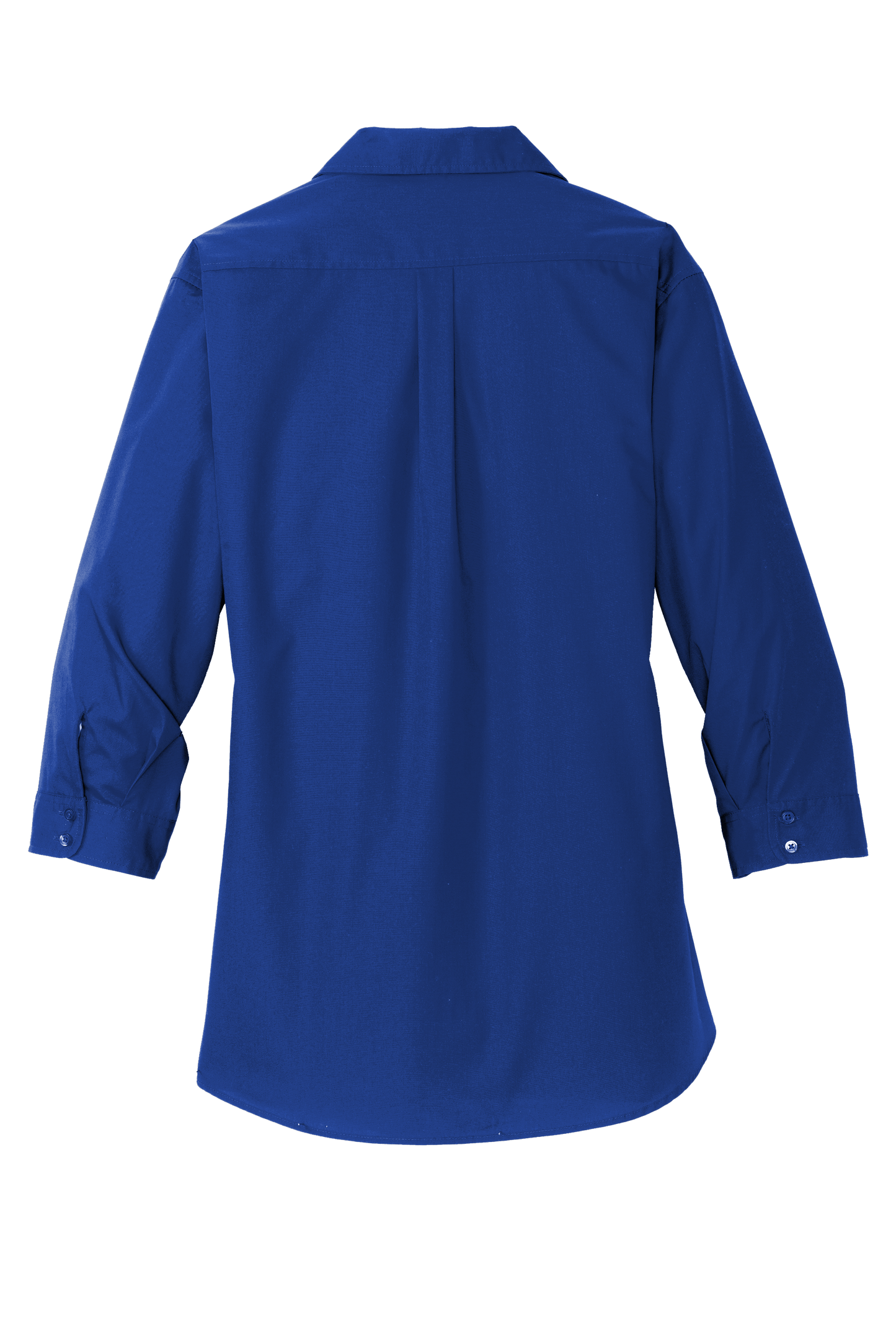 Port Authority® Women's 3/4-Sleeve Carefree Poplin Shirt - True Royal