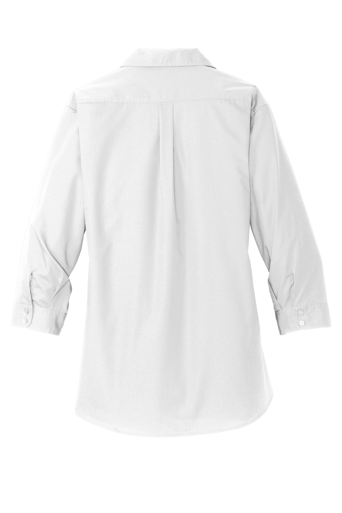 Port Authority® Women's 3/4-Sleeve Carefree Poplin Shirt - White