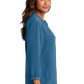 Port Authority® Women's 3/4-Sleeve Textured Crepe Tunic - Aegean Blue
