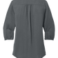 Port Authority® Women's 3/4-Sleeve Textured Crepe Tunic - Graphite