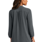 Port Authority® Women's 3/4-Sleeve Textured Crepe Tunic - Graphite