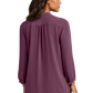 Port Authority® Women's 3/4-Sleeve Textured Crepe Tunic - Purple Mist