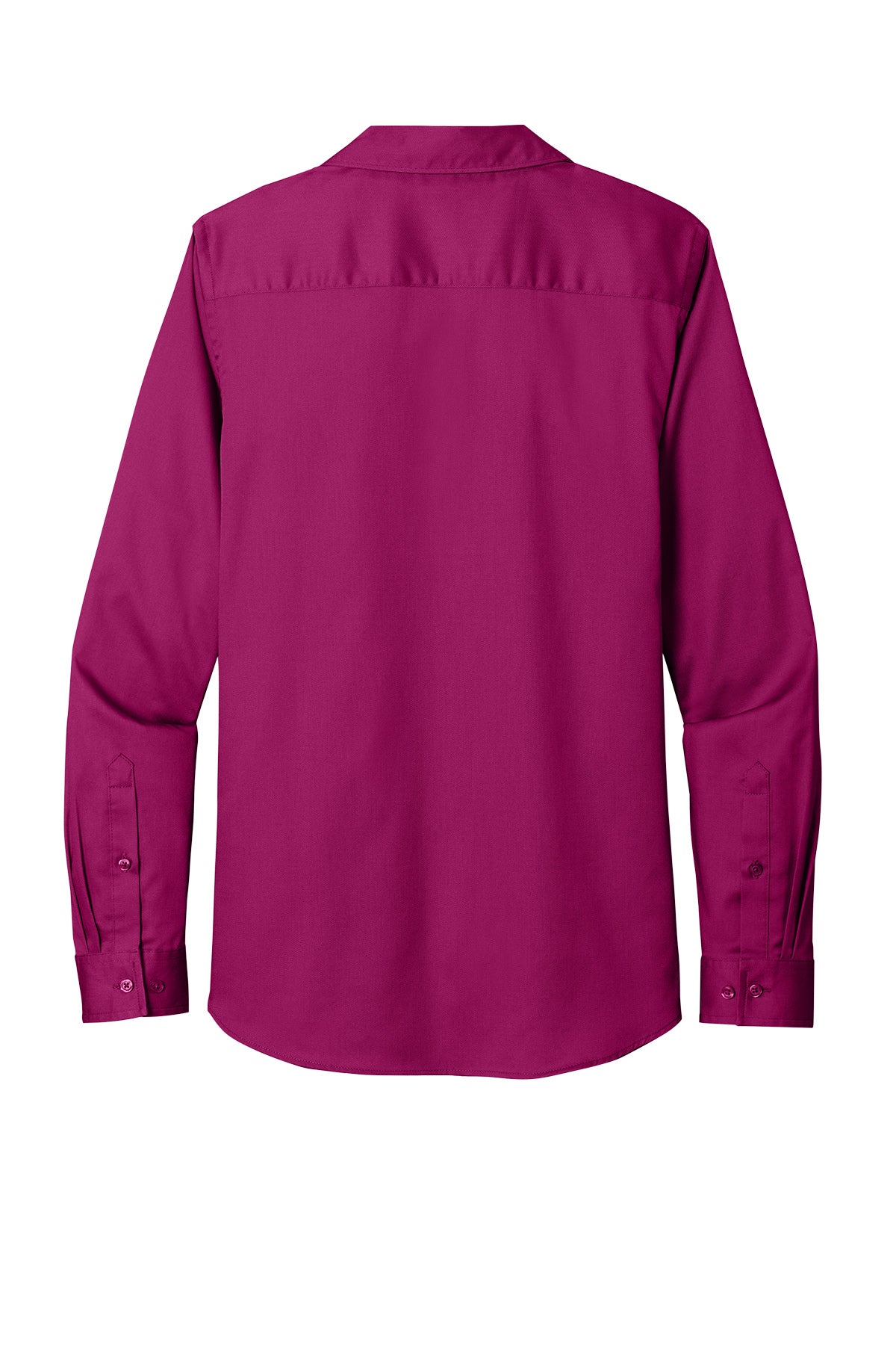 Port Authority® Women's Long Sleeve SuperPro React ™ Twill Shirt - Wild Berry
