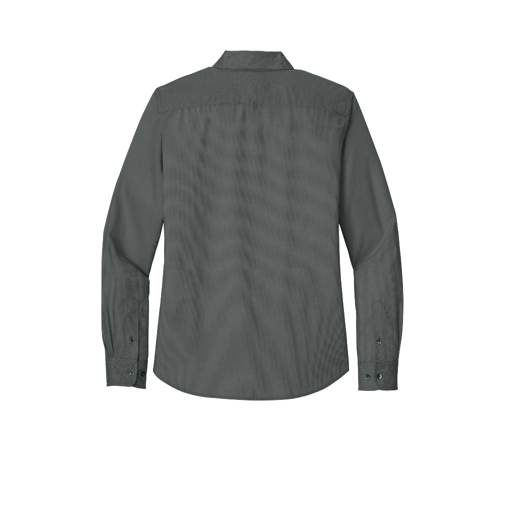 Port Authority® Women’s Long Sleeve Nailhead Easy Care Shirt - Deep Black