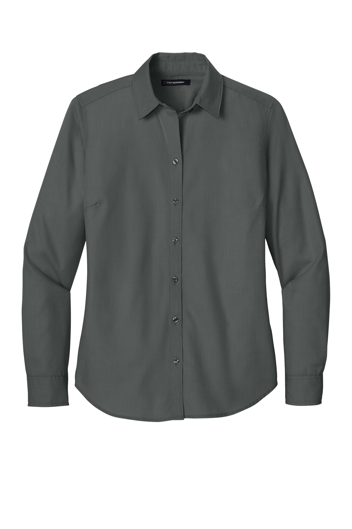 Port Authority® Women’s Long Sleeve Nailhead Easy Care Shirt - Deep Black