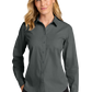 Port Authority® Women’s Long Sleeve Nailhead Easy Care Shirt - Deep Black