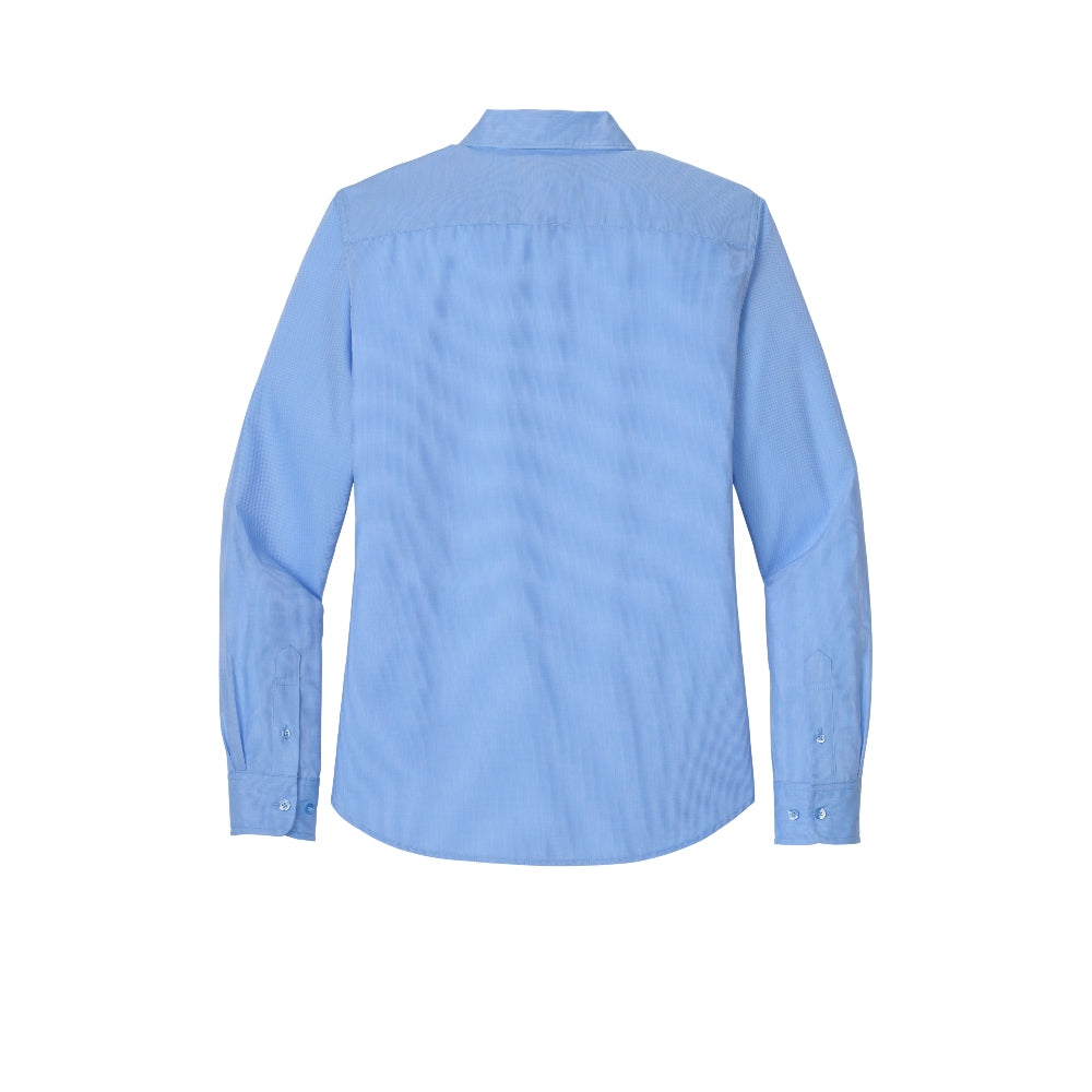 Port Authority® Women’s Long Sleeve Nailhead Easy Care Shirt - Swiss Blue