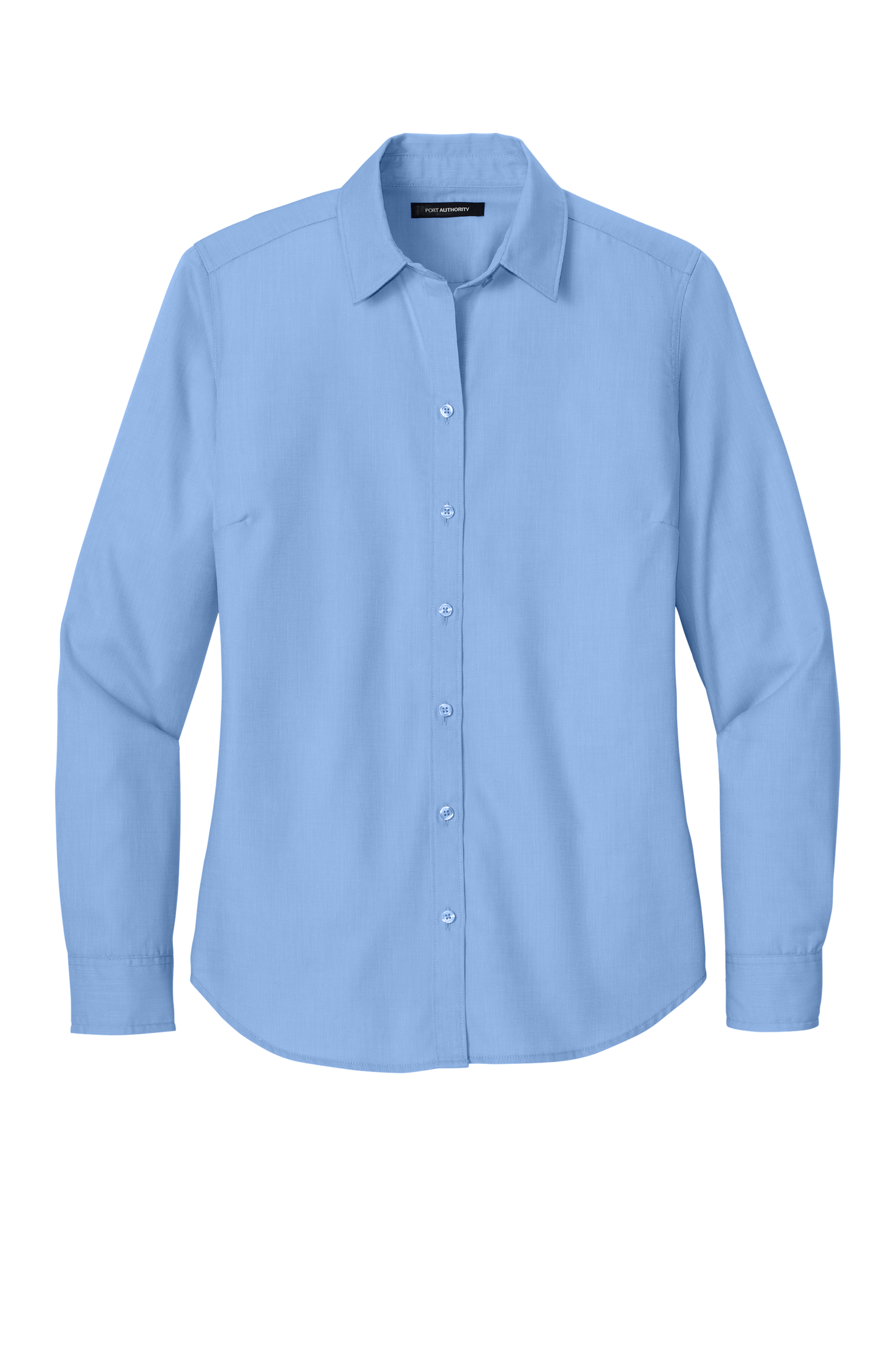Port Authority® Women’s Long Sleeve Nailhead Easy Care Shirt - Swiss Blue