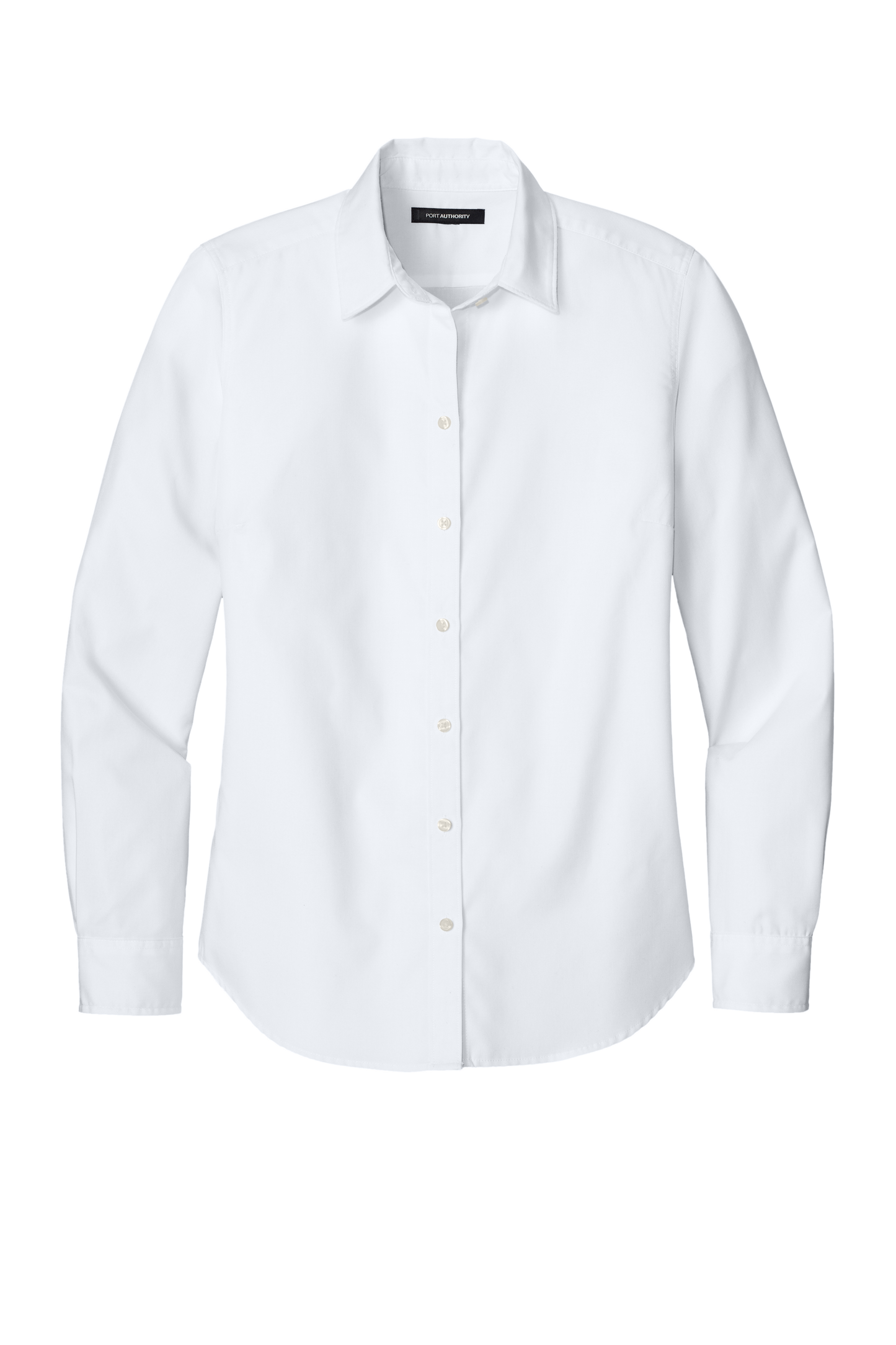 Port Authority® Women’s Long Sleeve Nailhead Easy Care Shirt - White