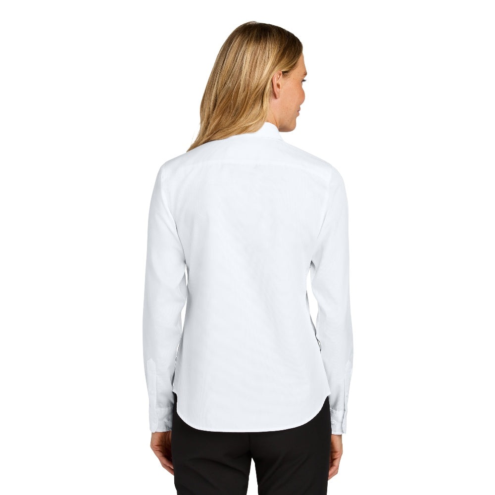 Port Authority® Women’s Long Sleeve Nailhead Easy Care Shirt - White